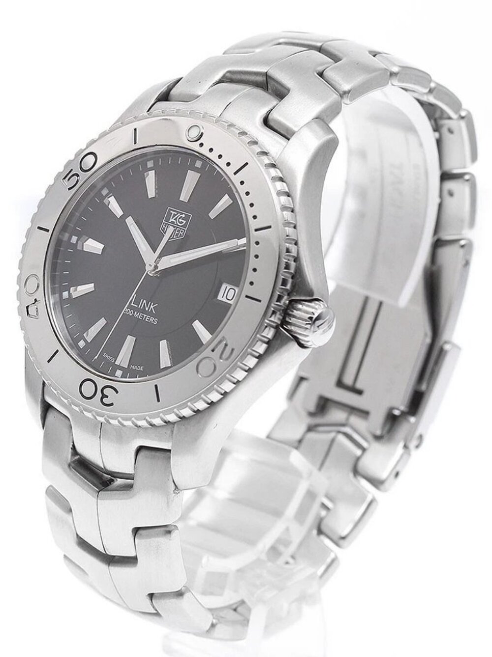 TAG HEUER Link WJ1110.BA0570 Date black Dial Quartz Men's Watch_934421